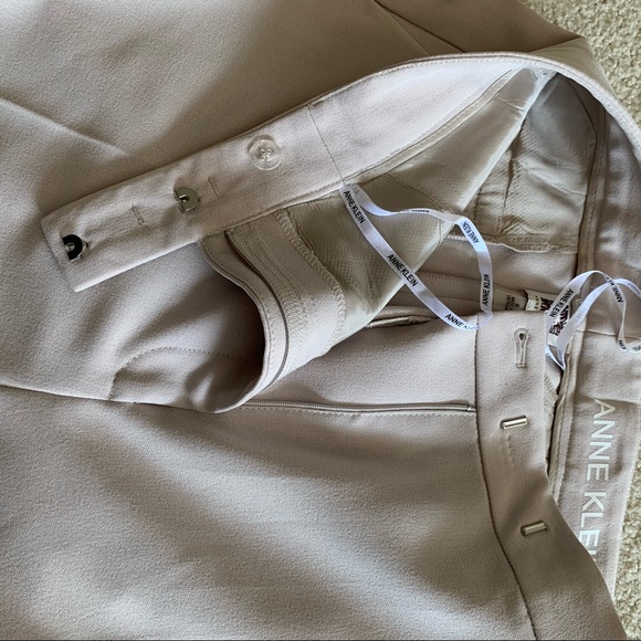 Anne Klein Crepe Cuffed Culottes Business Slacks - Picture 4 of 5